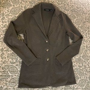 LAUREN RALPH LAUREN Cotton Sweater Blazer Women Medium